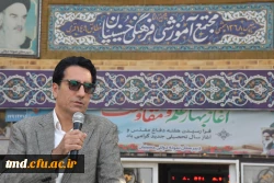 حضور دکتر عربخانی ریاست دانشگاه فرهنگیان واحد دانشور نیشابور در مراسم بازگشایی مدارس و نواخته شدن زنگ مهر 4