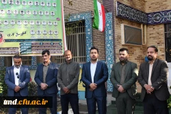 حضور دکتر عربخانی ریاست دانشگاه فرهنگیان واحد دانشور نیشابور در مراسم بازگشایی مدارس و نواخته شدن زنگ مهر 6