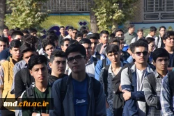 حضور دکتر عربخانی ریاست دانشگاه فرهنگیان واحد دانشور نیشابور در مراسم بازگشایی مدارس و نواخته شدن زنگ مهر 7