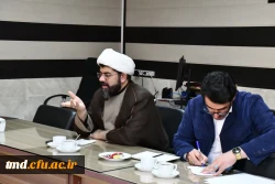 سلسه نشست های سیاست گذاری فرهنگی در دانشگاه فرهنگیان با حضور حجت الاسلام طلا بیگی مسئول نهاد رهبری در دانشگاه فرهنگیان استان در واحد دانشور 9