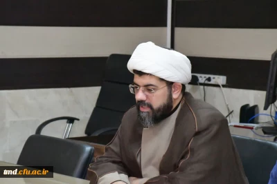 سلسه نشست های سیاست گذاری فرهنگی در دانشگاه فرهنگیان با حضور حجت الاسلام طلا بیگی مسئول نهاد رهبری در دانشگاه فرهنگیان استان در واحد دانشور