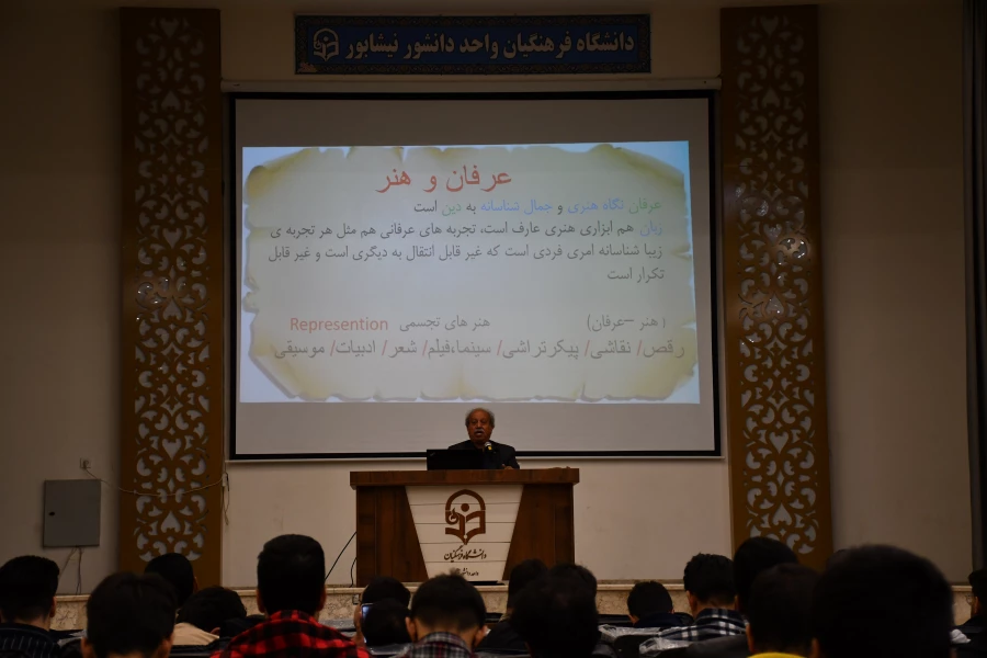 با حضور پرشور دانشجویان انجام شد:
برگزاری کارگاه عرفان وهنر با حضور استاد علیرضا سراجی 6