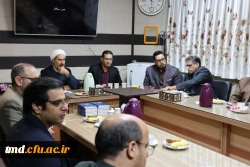حضور حجت الاسلام طلا بیگی مسئول نهاد مقام معظم رهبری در دانشگاه فرهنگیان استان و دیدار با اساتید دانشور  6
