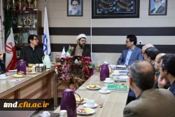 حضور حجت الاسلام طلا بیگی مسئول نهاد مقام معظم رهبری در دانشگاه فرهنگیان استان و دیدار با اساتید دانشور  7
