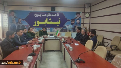 همزمان با هفته بسیج انجام شد:
دیدار اسداله عربخانی با فرمانده ناحیه مقاومت بسیج شهرستان نیشابور